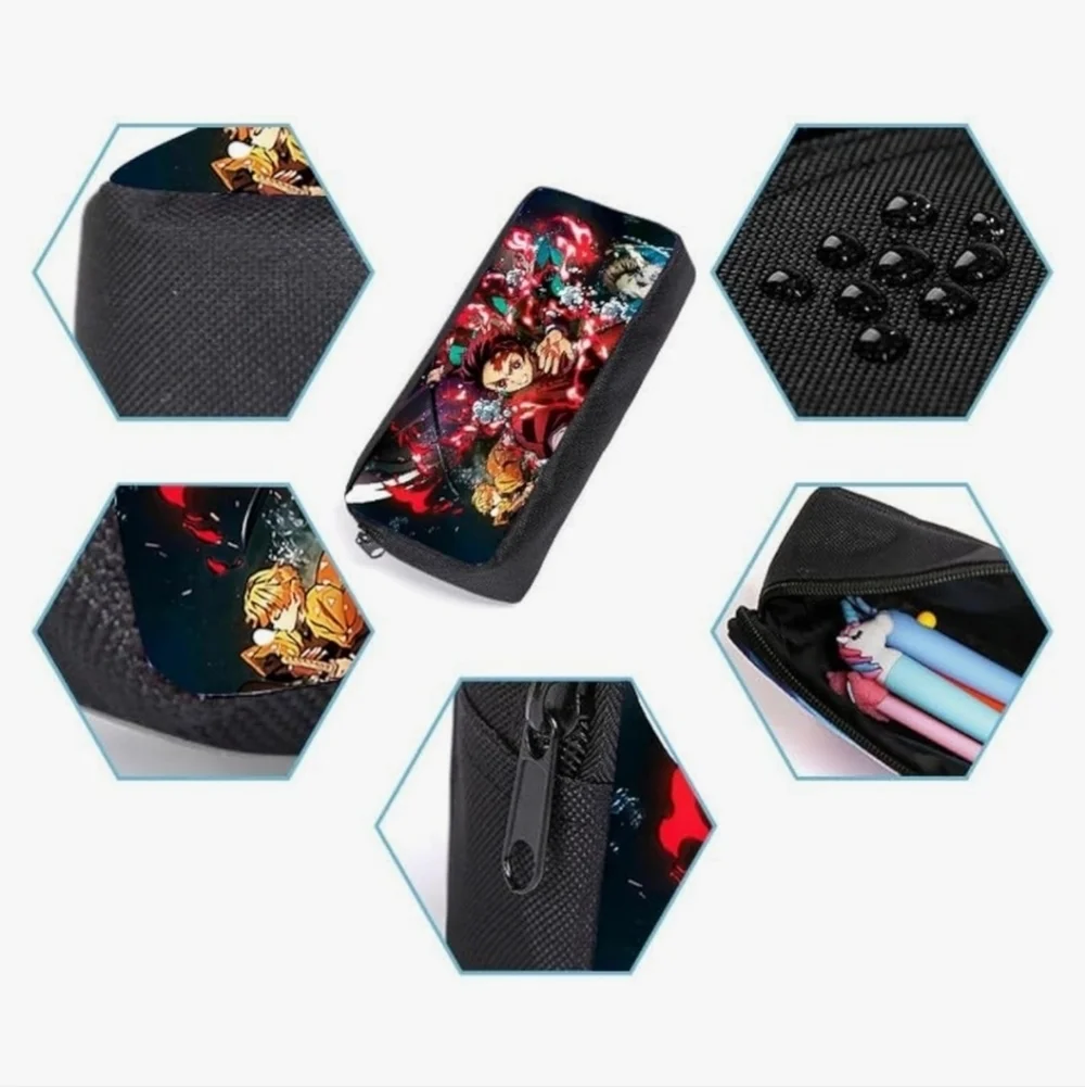 NIB Deamon‎ slayer anime backpack, lunchbag and pencil case set